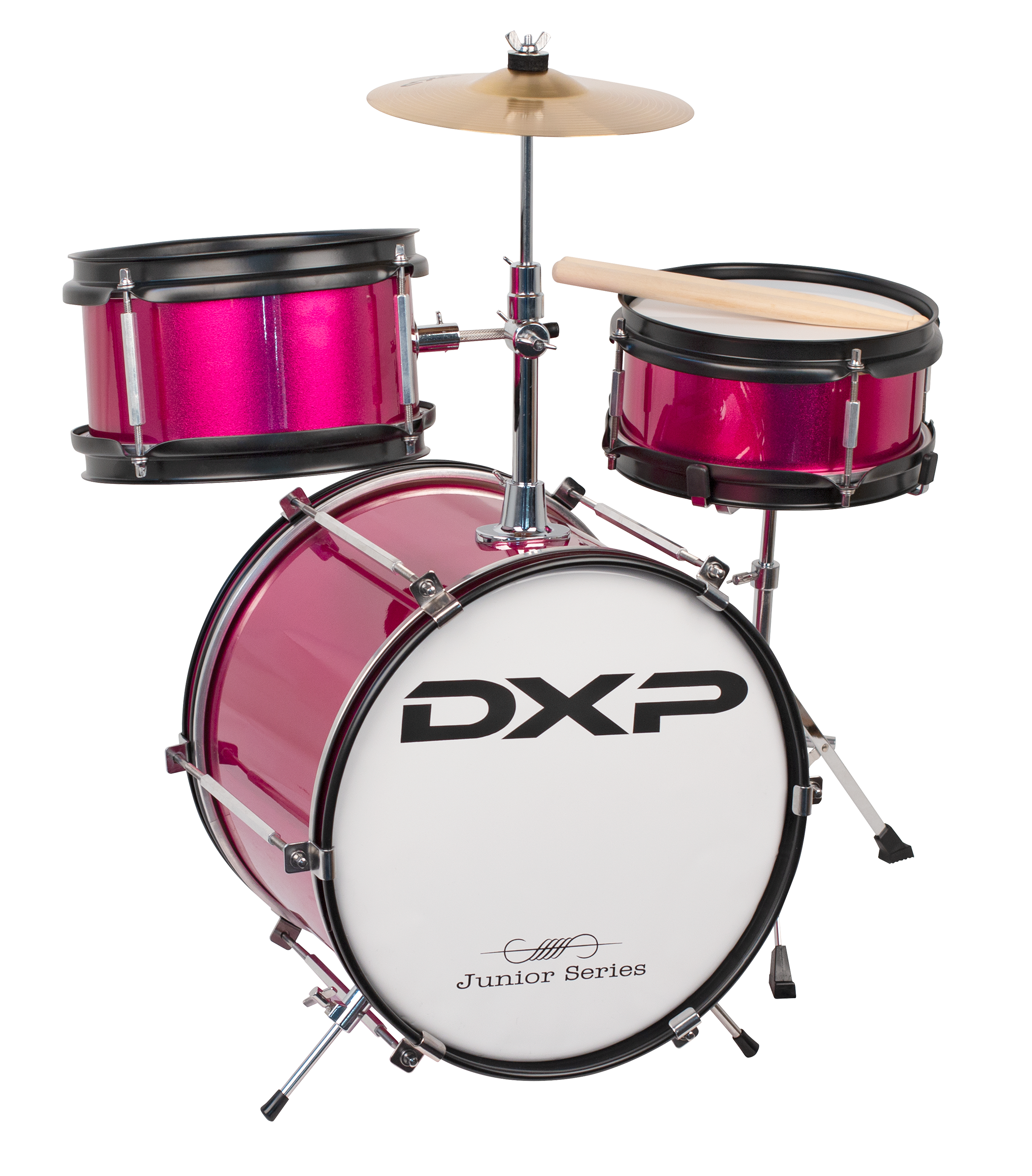 DXP | TXJ3PK | 3 Piece Junior Drum Kit Package | Pink DXP | TXJ3PK | 3 Piece Junior Drum Kit Package | Pink